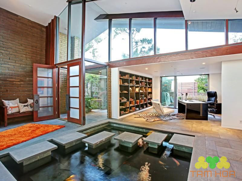 Thiết kế hồ cá giúp tối ưu diện tích xây dựng