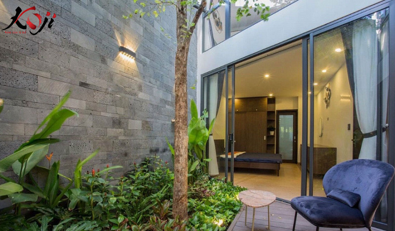 đá ốp sân vườn