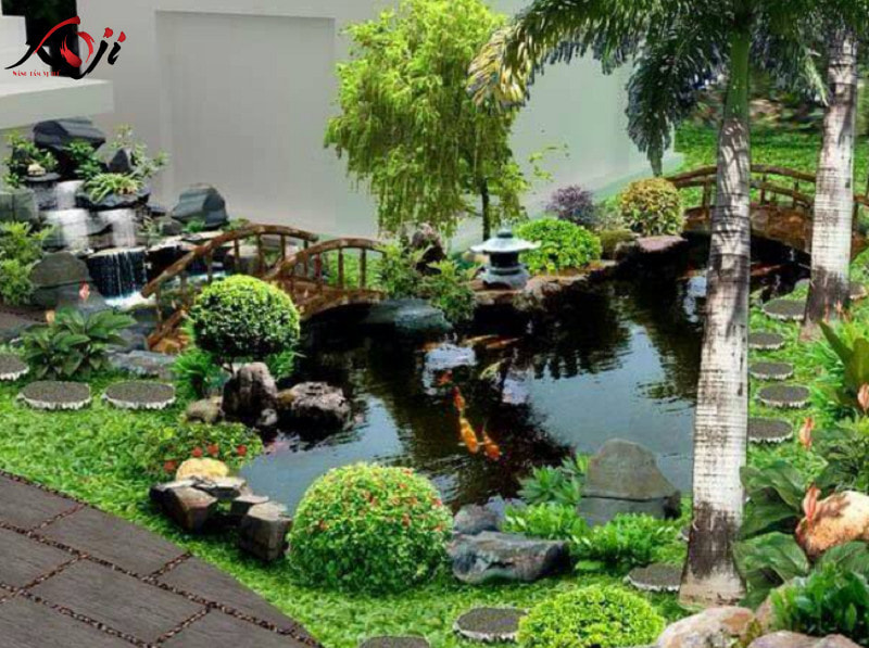 Các món đồ trang trí hồ cá ngoài trời được ưa chuộng nhất hiện nay