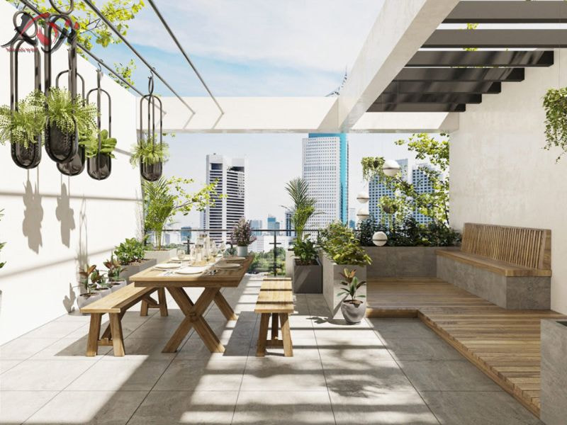 tiểu cảnh sân vườn chung cư