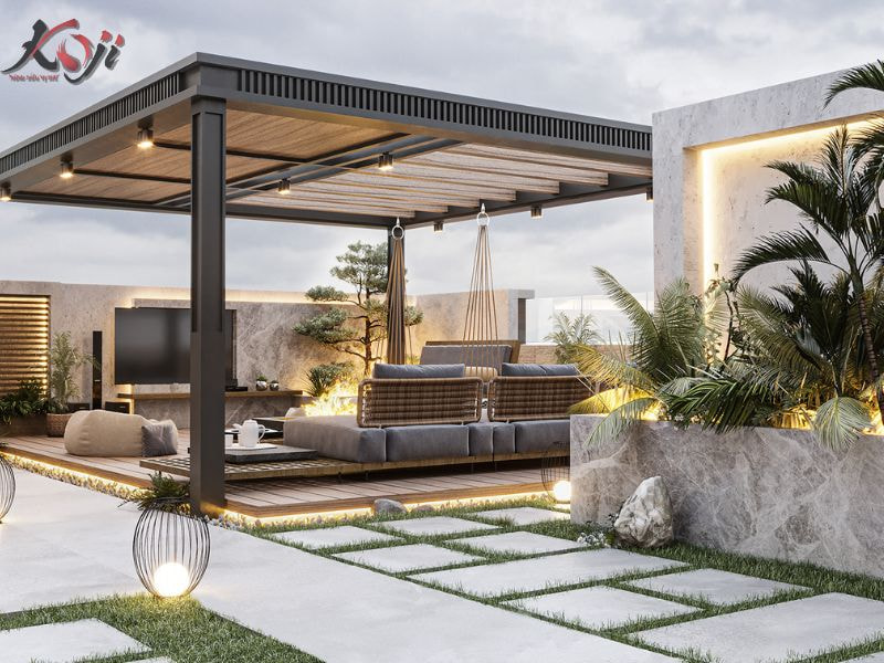 tiểu cảnh sân vườn chung cư