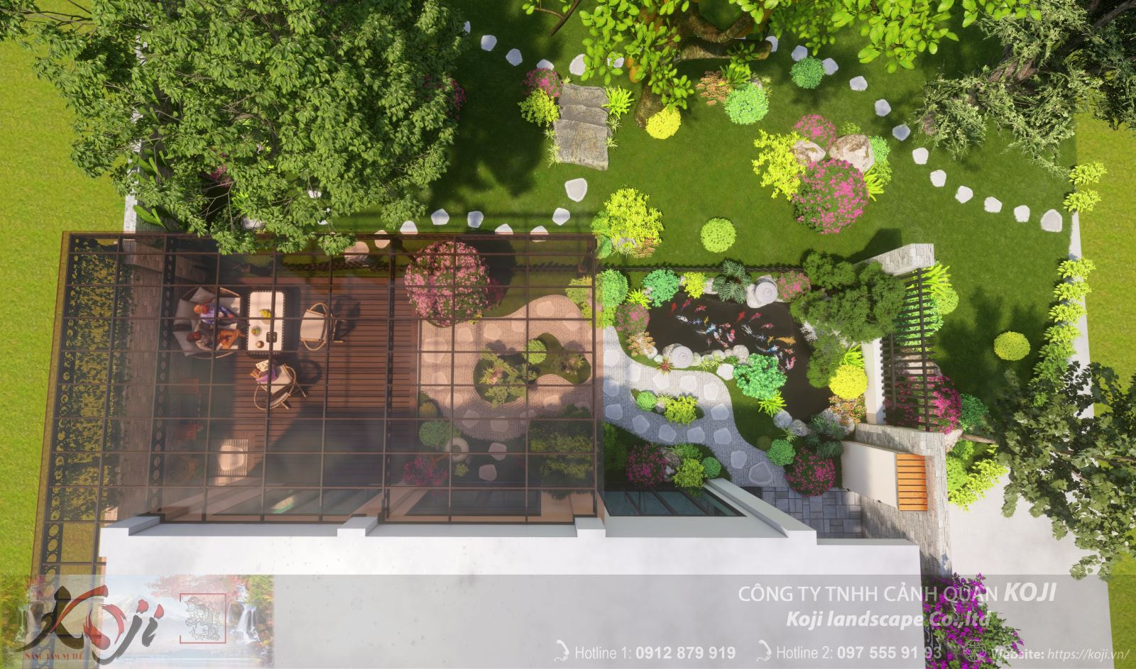 thiết kế sân vườn