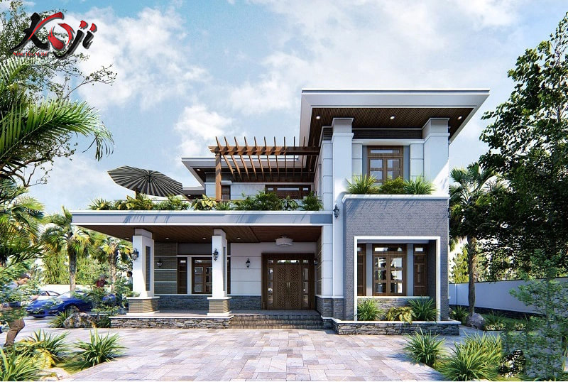 Thiết kế sân vườn biệt thự