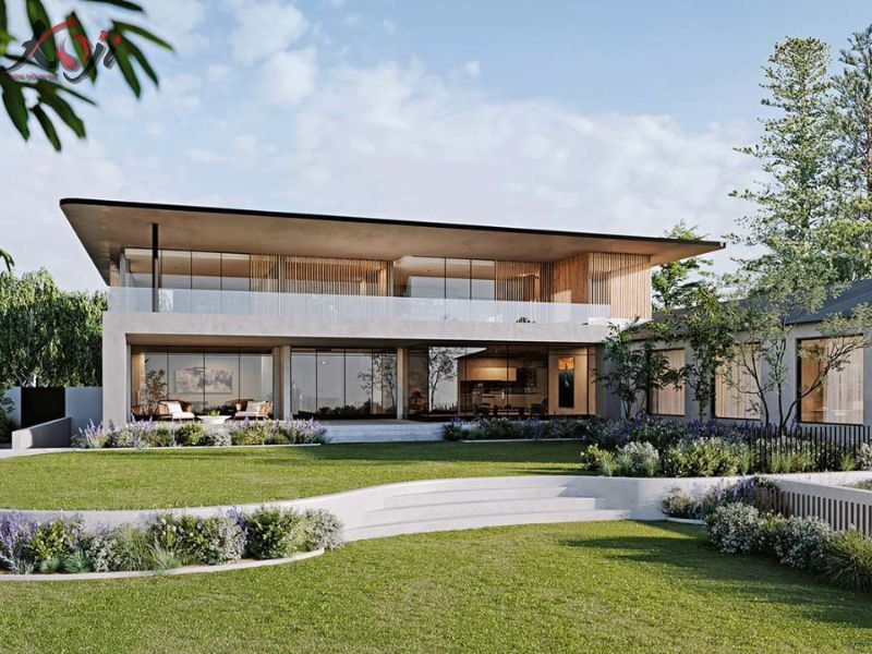 Thiết kế hàng rào sân vườn đẹp