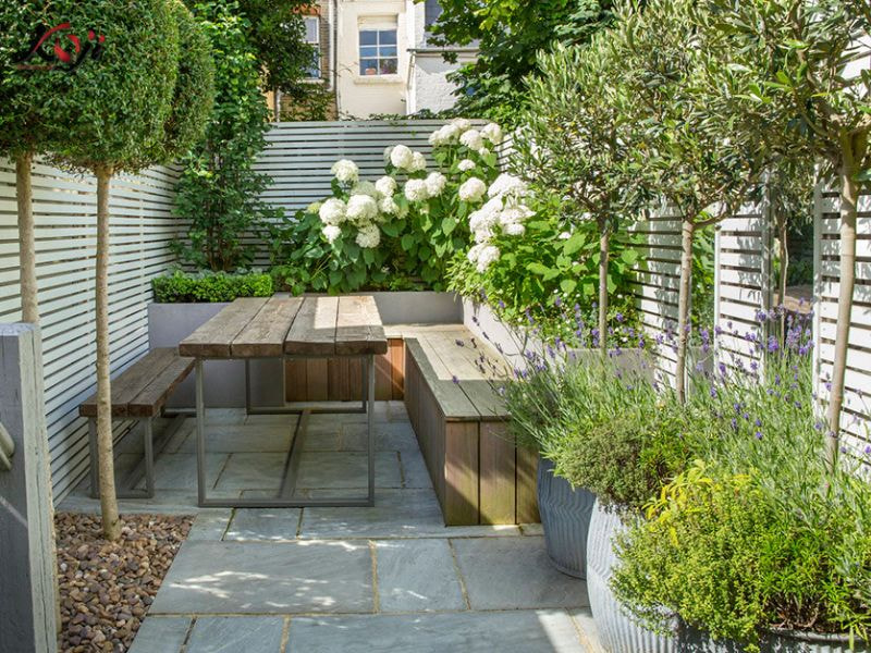 Thiết kế sân vườn nhà ống