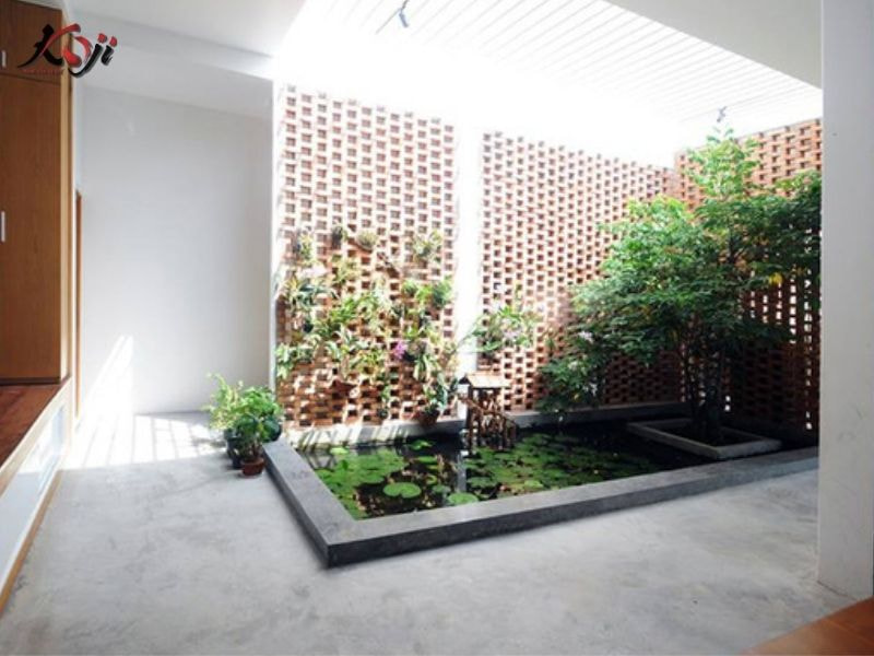 Thiết kế sân vườn nhà ống