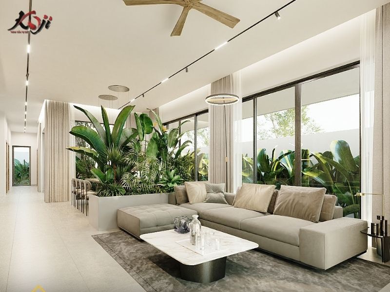 Thiết kế sân vườn nhà ống