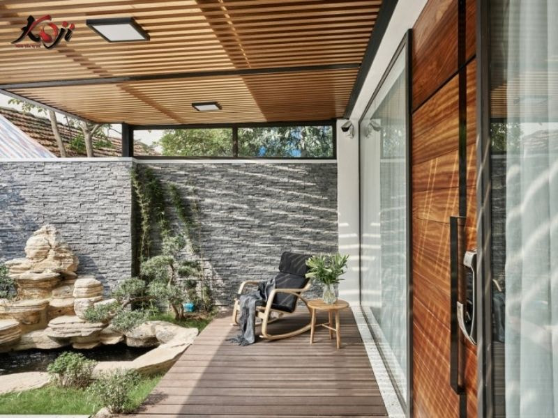 Thiết kế sân vườn nhà ống