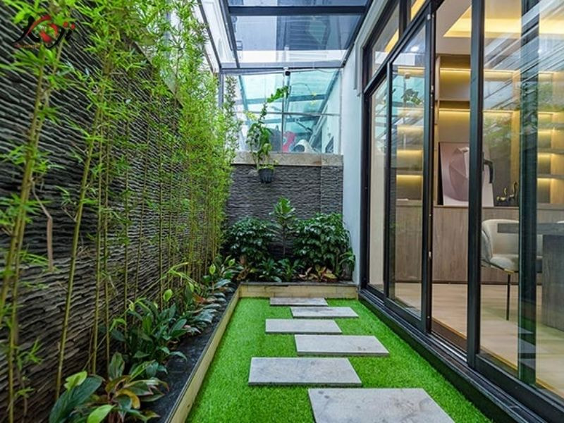 Thiết kế sân vườn nhà ống