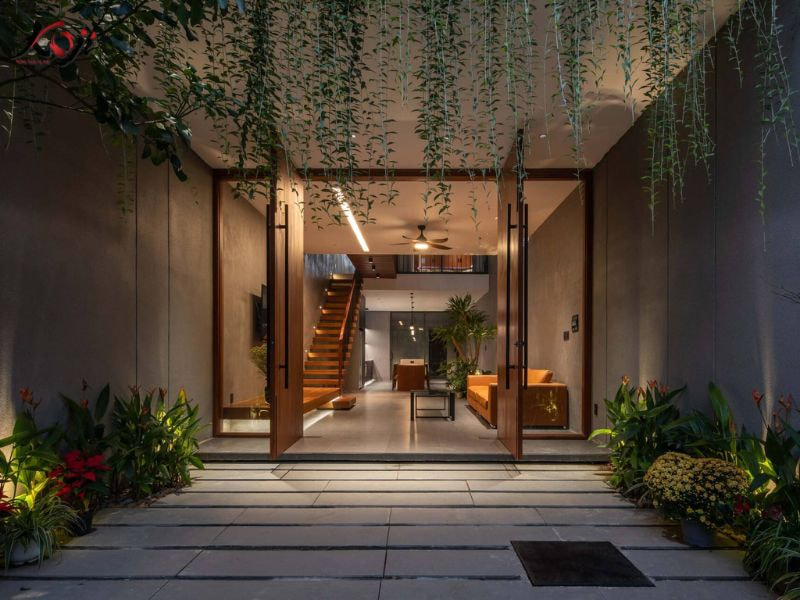 Thiết kế sân vườn nhà ống