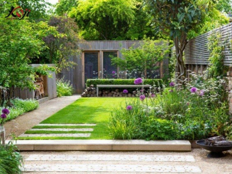 Thiết kế sân vườn nhà ống