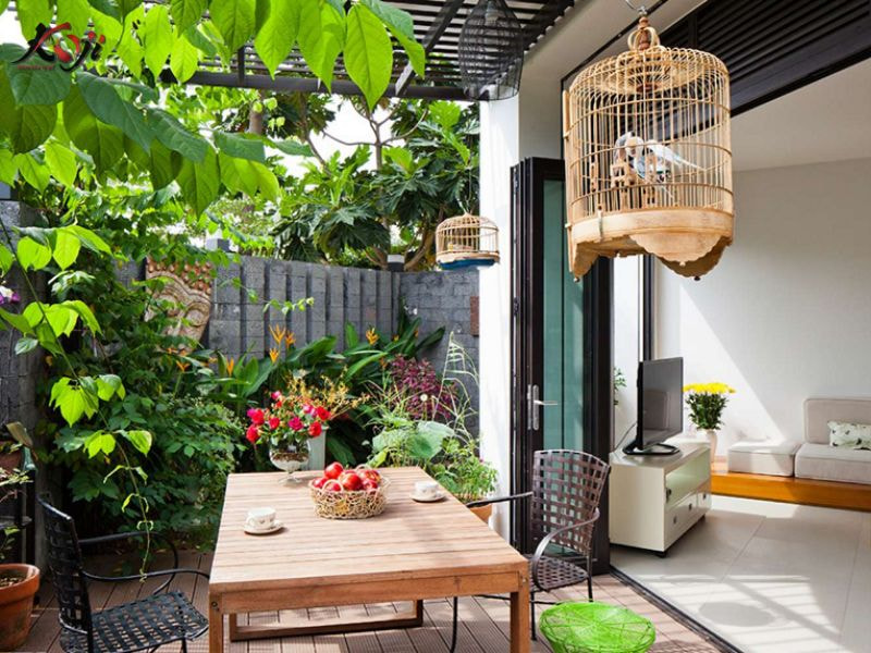 Thiết kế sân vườn nhà ống