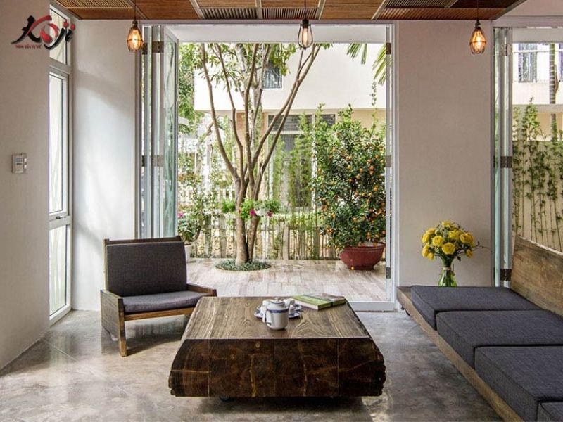 Thiết kế sân vườn nhà ống