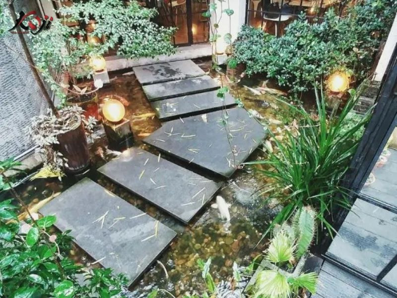 Thiết kế sân vườn nhà ống