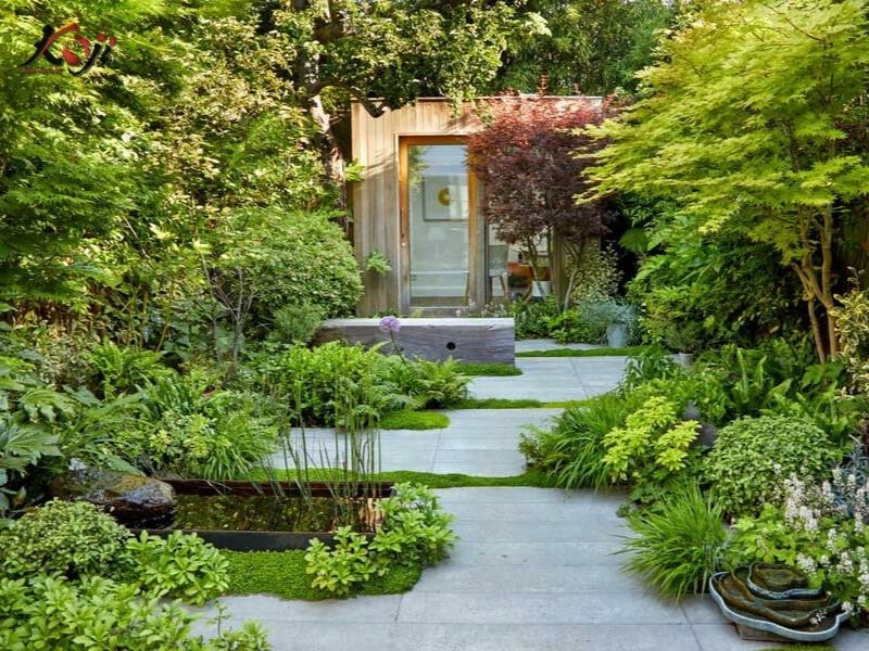 Thiết kế sân vườn nhà ống