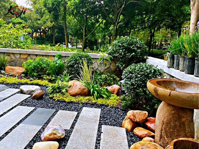 Thiết kế sân vườn nhà ống