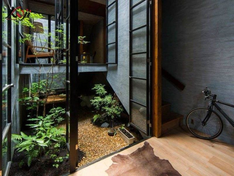 Thiết kế sân vườn nhà ống