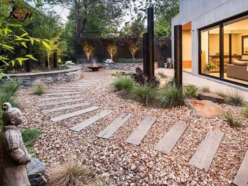 Thiết kế sân vườn nhà ống