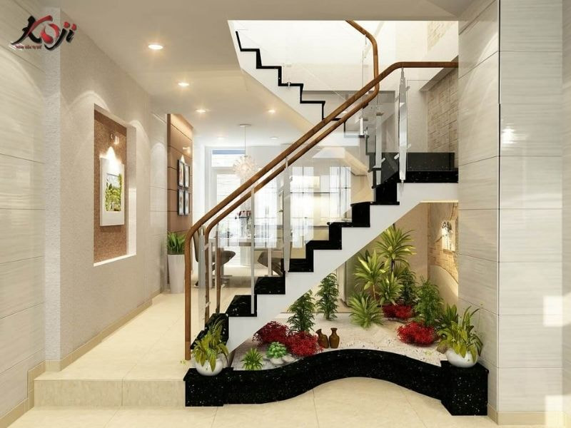 Thiết kế sân vườn nhà ống