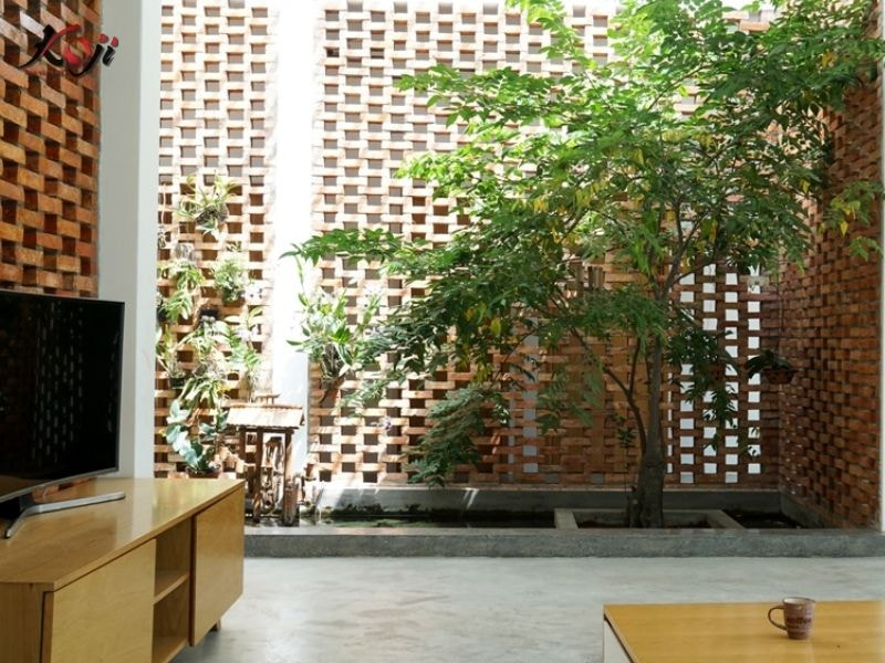 Thiết kế sân vườn nhà ống