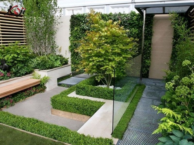 Thiết kế sân vườn nhà ống