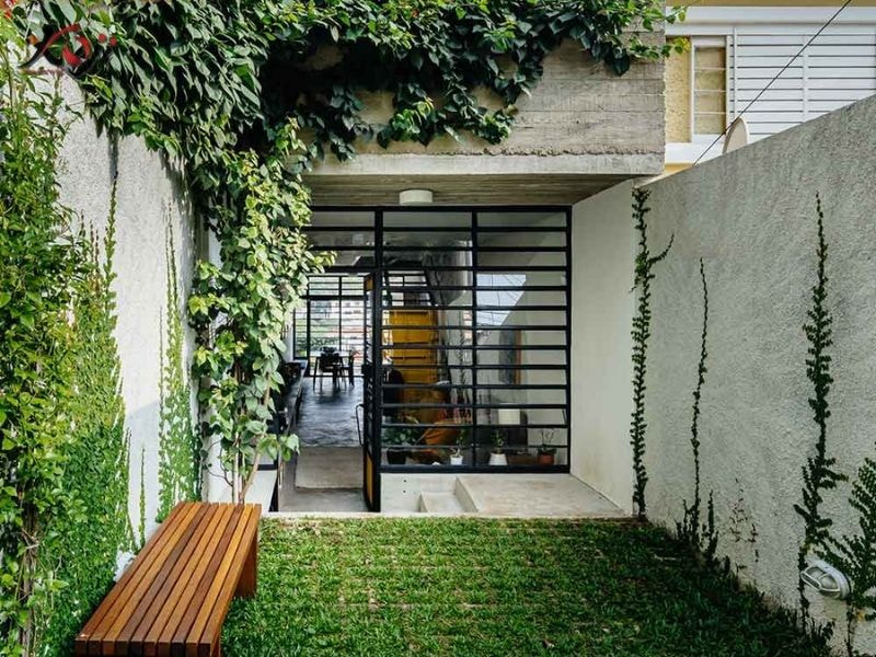 Thiết kế sân vườn nhà ống
