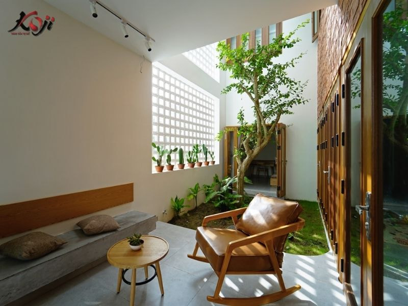 Thiết kế sân vườn nhà ống