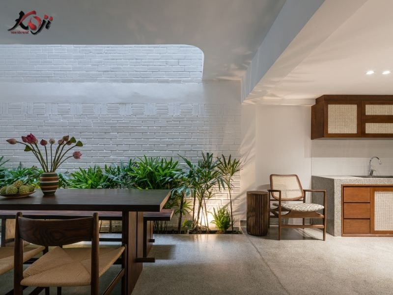 Thiết kế sân vườn nhà ống