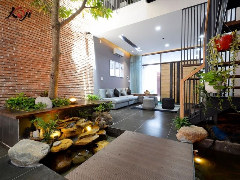 Thiết kế sân vườn nhà ống