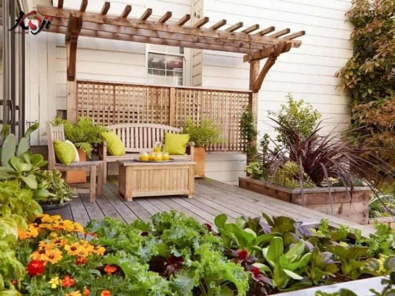 Thiết kế sân vườn nhà ống