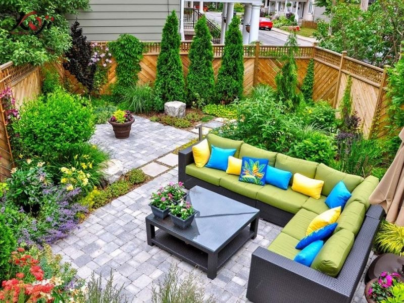 Thiết kế sân vườn nhà ống