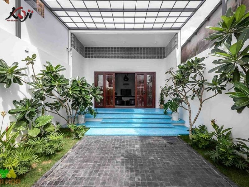 Thiết kế sân vườn nhà ống