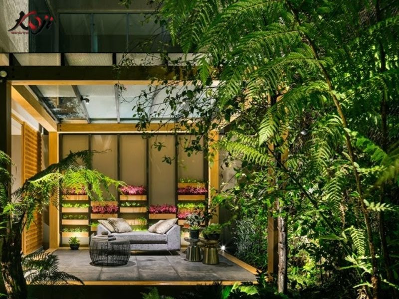 Thiết kế sân vườn nhà ống