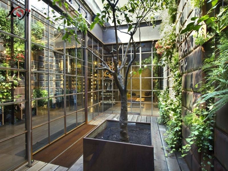 Thiết kế sân vườn nhà ống