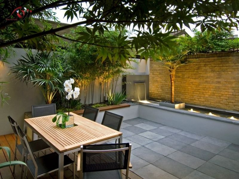 Thiết kế sân vườn nhà ống