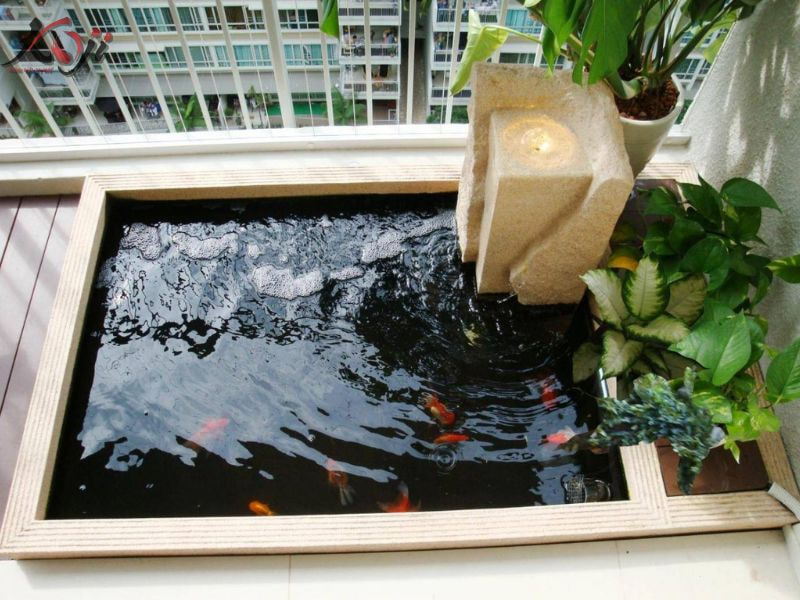 bể cá ban công