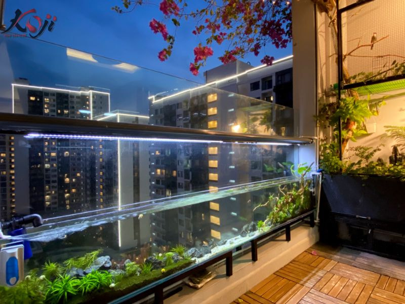 bể cá ban công