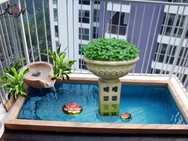 bể cá ban công
