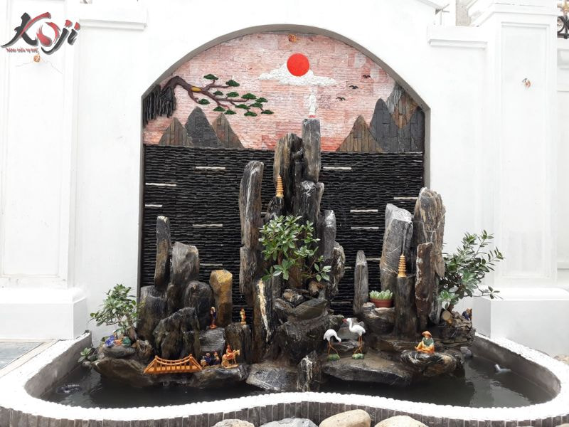 mẫu hòn non bộ ngoài trời