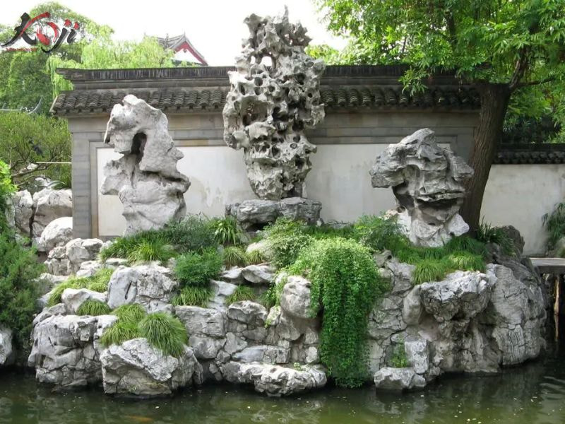 mẫu hòn non bộ ngoài trời