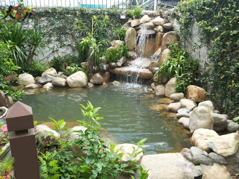 mẫu hòn non bộ ngoài trời