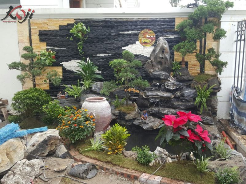 mẫu hòn non bộ ngoài trời