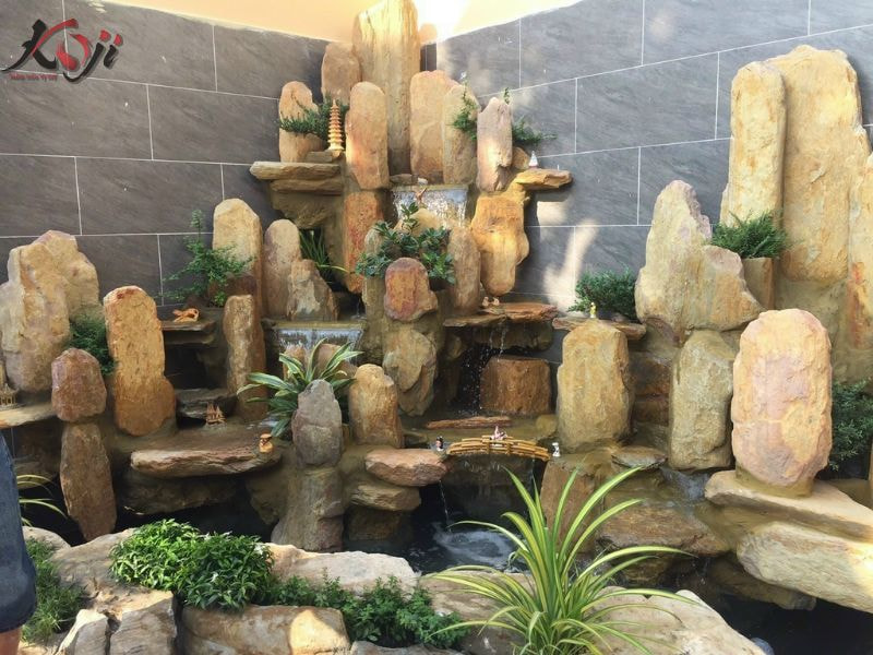 mẫu hòn non bộ ngoài trời