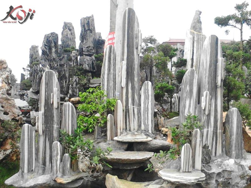 mẫu hòn non bộ ngoài trời