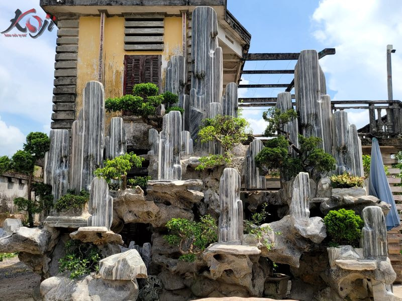 mẫu hòn non bộ ngoài trời