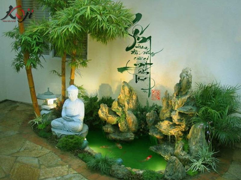 mẫu hòn non bộ ngoài trời