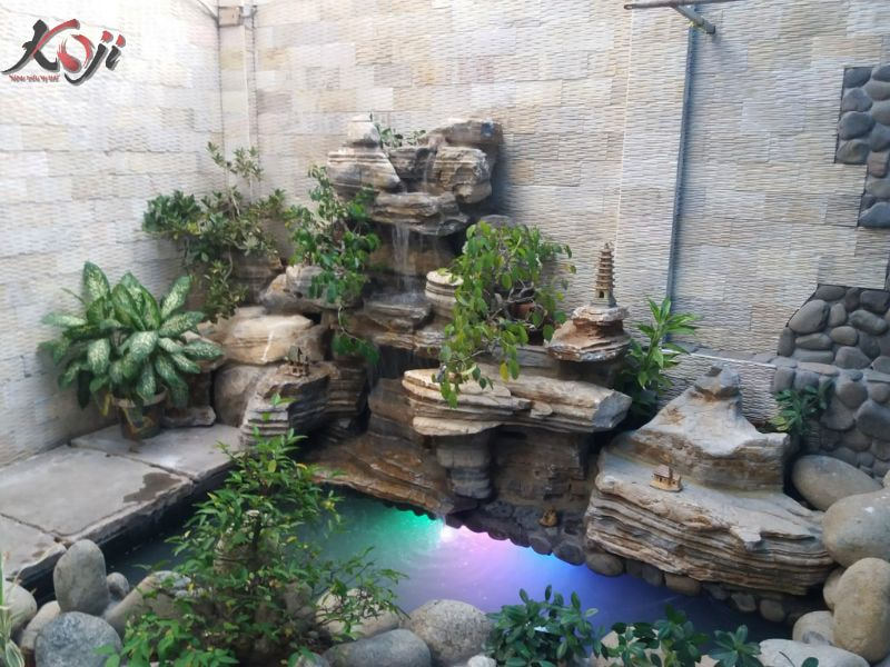 mẫu hòn non bộ ngoài trời