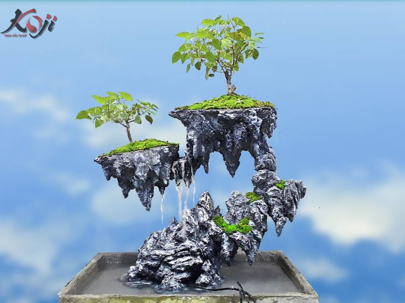 mẫu hòn non bộ ngoài trời