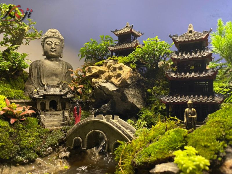 mẫu hòn non bộ ngoài trời