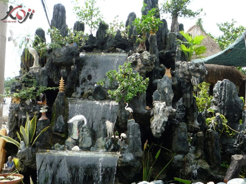 mẫu hòn non bộ ngoài trời